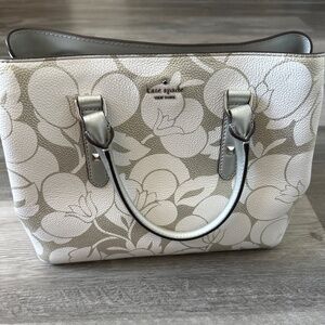 White and Silver Kate Spade handbag